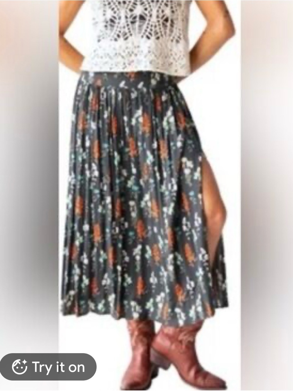 NATURAL LIFE Addie Charcoal Floral Midi Boho
Whimsigoth Festival Sz XL NWT - Picture 11 of 14